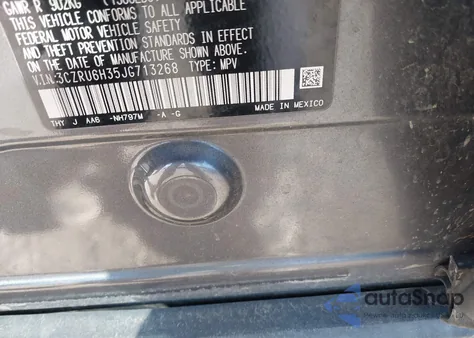 2018 Honda Hr-V Lx from USA, damaged, VIN 3CZRU6H35JG713268